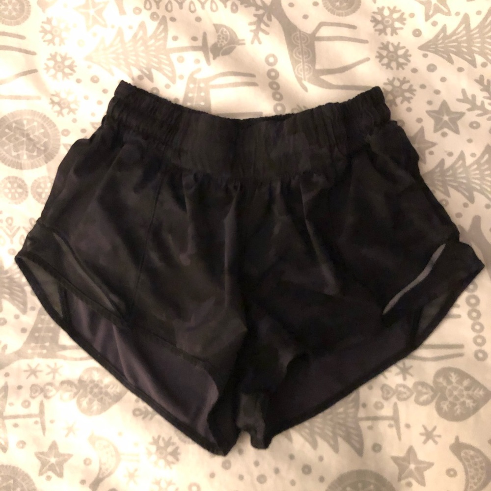 Lululemon Camo Hotty Hot Shorts